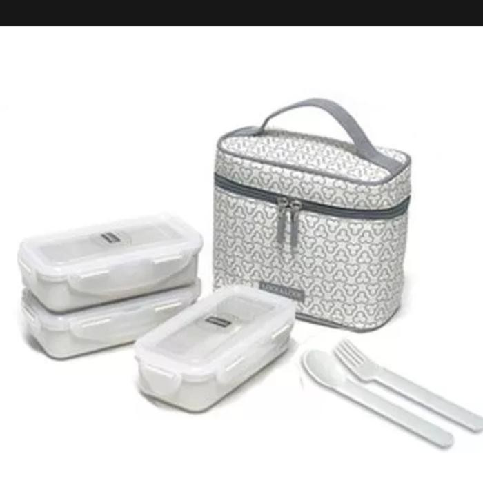kotak makan lunch bag set lock n lock