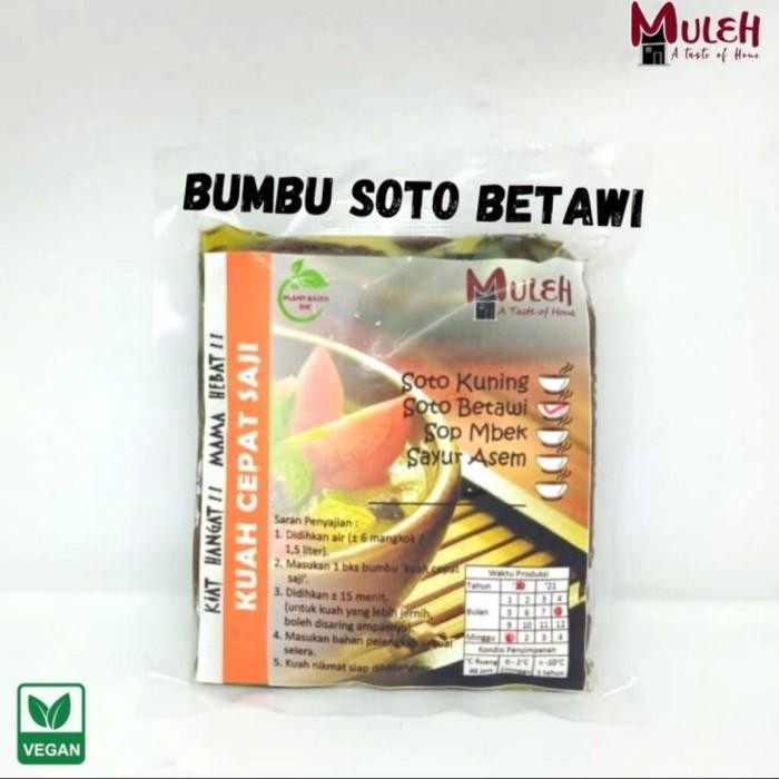 

Stok Baru Bumbu Soto Betawi instan vegan Vegetarian