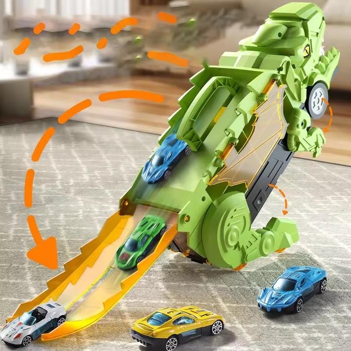 Pedia Toys - Mainan Mobil Dino Truck Yang Dapat Menelan Mobil Kecil