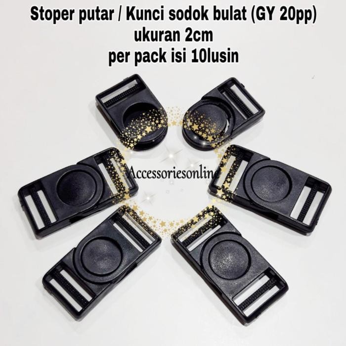 

New STOPER TALI ID 2cm / STOPER PUTAR / KUNCI SODOK BLT GY 20 pp (120PCS)