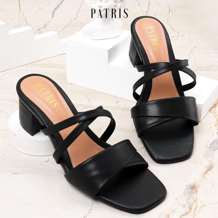 Donatello - Carisha Sandal Wanita Heels / Hak 5 Cm Black