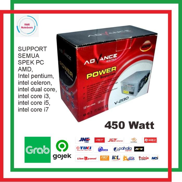 Pilihan- Power Supply Advance 450W Untuk Pc Komputer Power Supply Advance