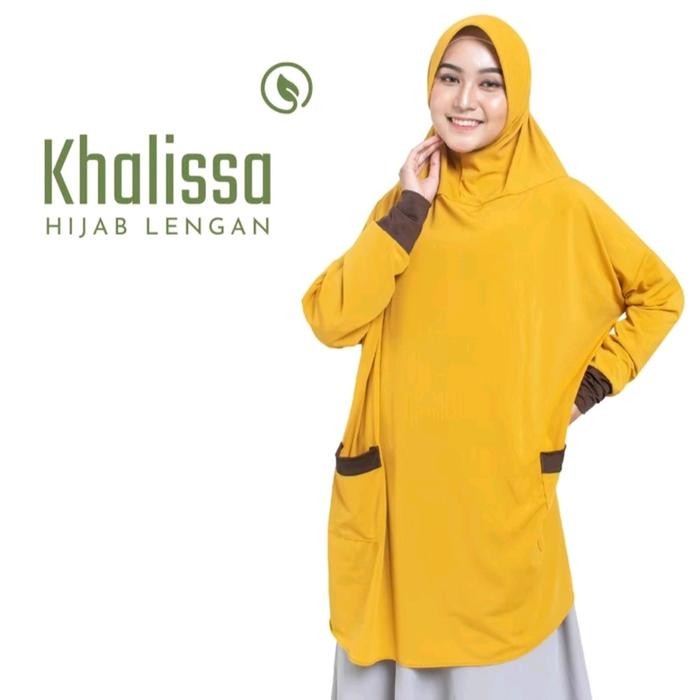 Pilihan- Hijab Lengan Instan Jumbo Jersey Premium Jilbab Instan Kerudung Syar'I Khalissa Lengan