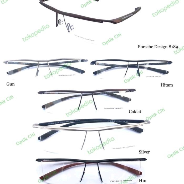 Frame Kacamata Pria Porsche Design 8189 Half Frame Sporty Premium