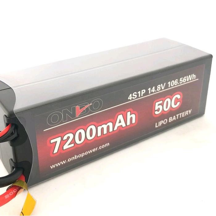 Terlaris Lipo 4S Hardcase 14.8V 7200Mah 50C Onbo Power Untuk Rc Car - Remote, Toy, Control