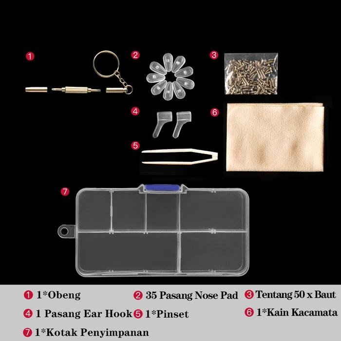 Set Nose Pad Kacamata Silikon / Nose Pad Kacamata Anti Melorot