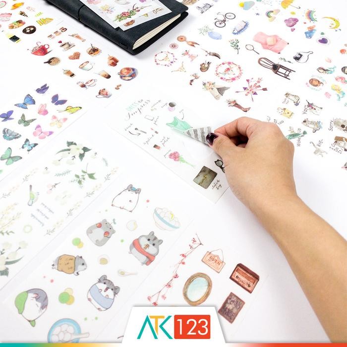 

New Stiker Estetik Karakter Kartun Lucu / Cartoon / Doodle / Nature / Culture / Lifestyle / Fancy /