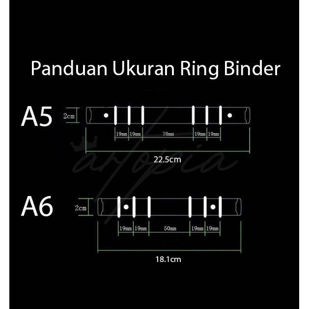 [A6 Wide] Half Window Binder Album Penyimpanan Photocard