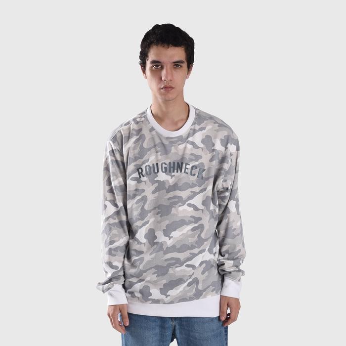 Roughneck SS444 White Camo Sig HD Crewneck terlaris