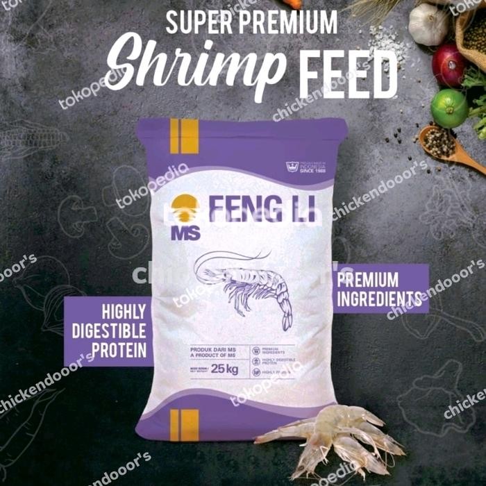 FENG LI 3L FENGLI 3 PAKAN TENGGELAM SINKING FEED PELET UDANG 25KG