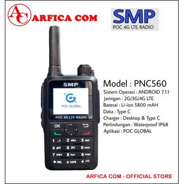 JUAL HT POC SMP PNC 560 4G LTE IP68 ORIGINAL HT PNC560 PNC-560 IP 68 WATERPROOF 4G