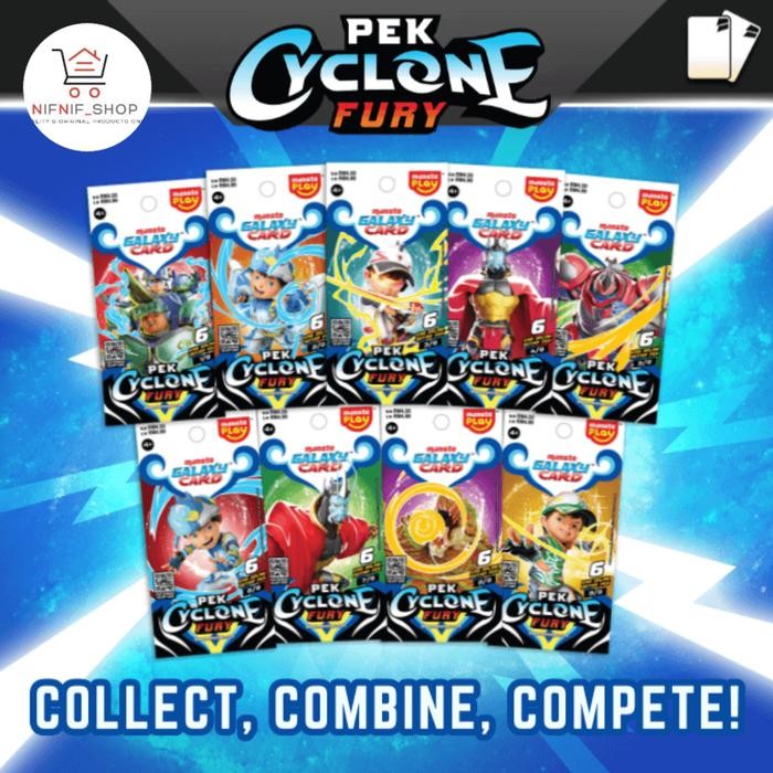 PROMO Boiboiboy Pek Cyclone Fury Monsta Galaxy Card Set(54 KAD)