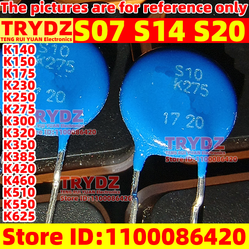 IMPORT 10-5pcs New Varistor S07 S14 S20 S07K140 S14K150 S20K230 K140 K150 K230 K250 K275 K300 K320