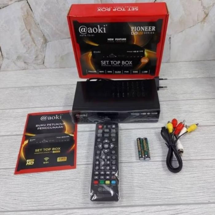 SET TOP BOX STB TV DIGITAL FLECO DVB T2 FUL HD SIARAN DIGITAL FLECO