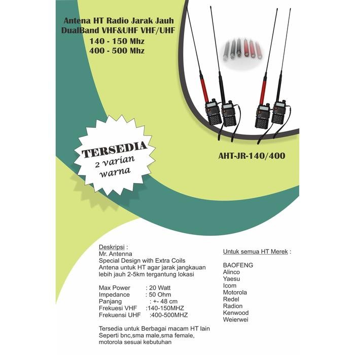 Ready Antena HT Radio Jarak Jauh DualBand VHF&UHF VHF/UHF