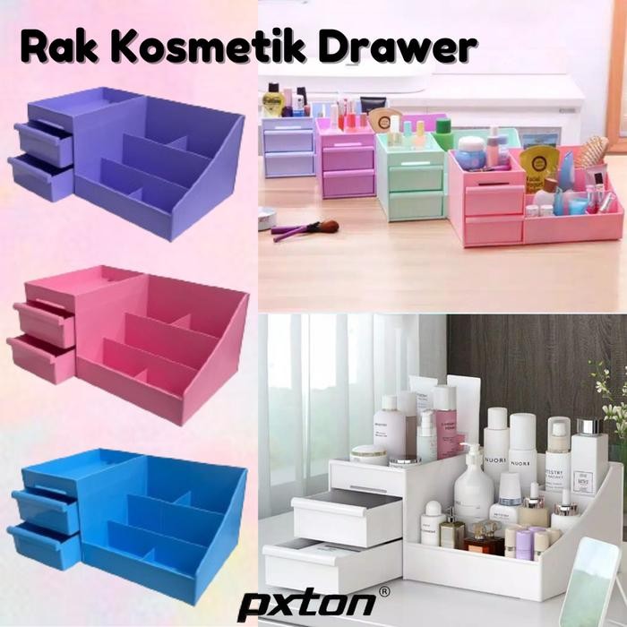Rds - Pxton [Cod] Rak Kosmetik Drawer / Kotak Penyimpanan / Makeup Skincare Organizer / Storage Box