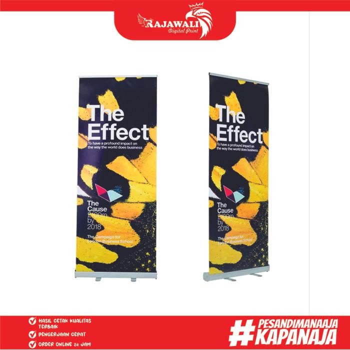 Roll Up Banner Standing Banner Ukuran 80X200 Cm Berkualitas