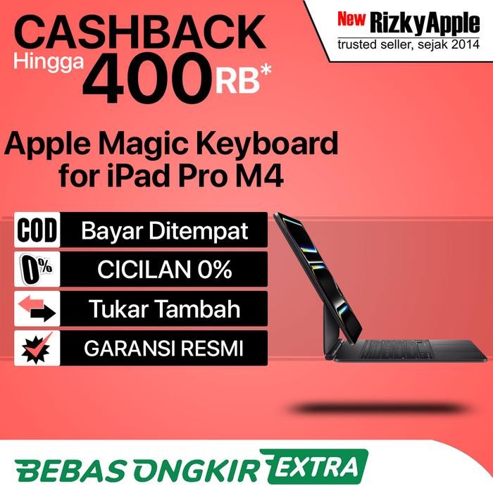 fozg-  Apple Magic Keyboard For Ipad Pro 13" Dan 11" Inch M4 2024 Garansi Resmi Apple Ibox