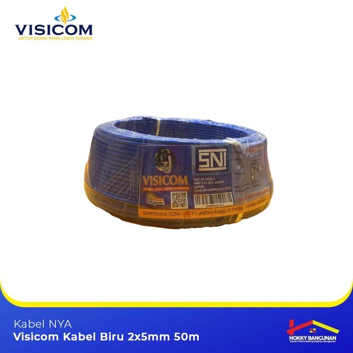 Visicom Kabel Nya 2,5 50M Biru Sni Certified