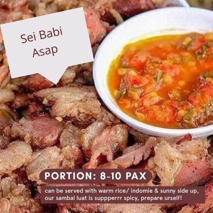 B2B2Lansungkirim- Daging Sei Babi Asap Kupang Ntt (500Gr)