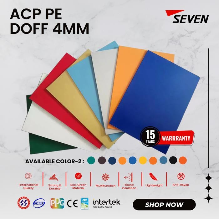 uq6l- SEVEN ACP PVDF 4 mm Doff Alloy 1100 0,3 mm