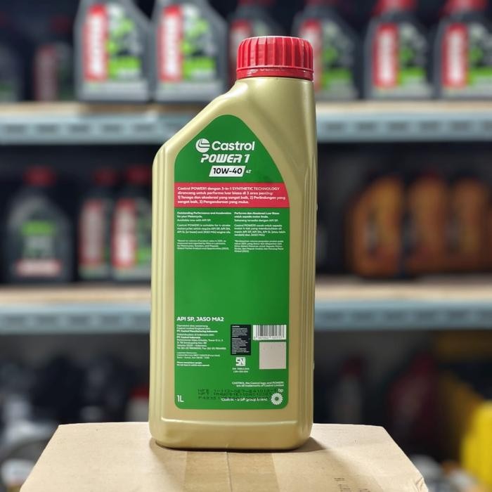 ys7r- Oli Motor Castrol Power 1 10W40 4T Power Release 1000Ml Synthetic Asli