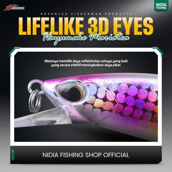 DUniaPancingan- Lure Minnow Casting Hayumake Mariatea Sinking Lure 30 Gram