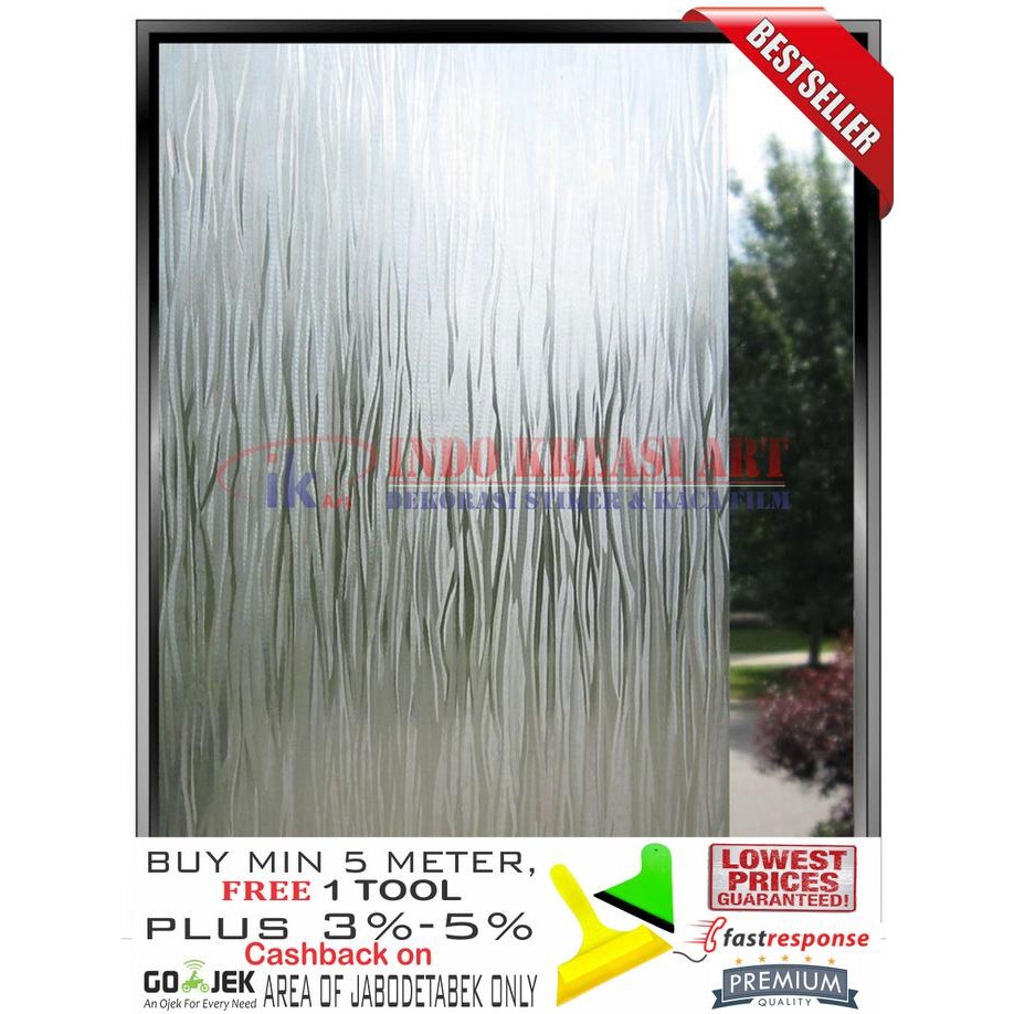 New STICKER - STIKER KACA FILM SANDBLAST MOTIF AIR