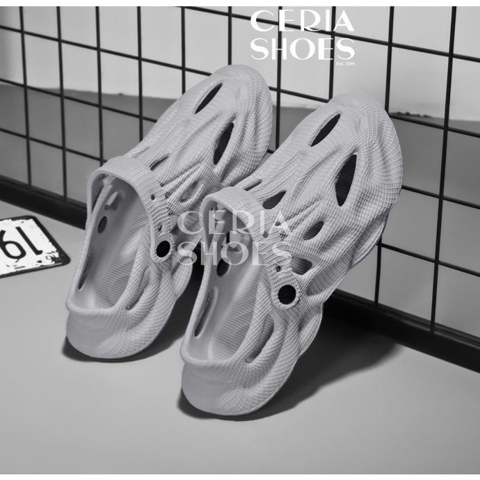 muna EVA Sandal Slop Pria Karet Import Model Tali Belakang Bahan Ringan Empuk Elastis Sol Anti Slip