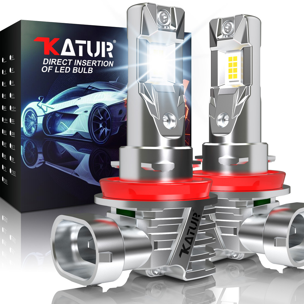 2Pcs H11 H8 H9 Mini Led Headlight Bulb Turbo 1:1 Size 20000LM 100W