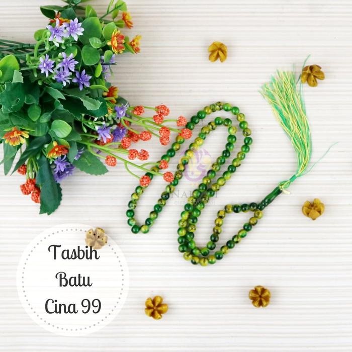 Prom0Besar- Tasbih Batu Cina 99 Per Lusin / 12 Pcs