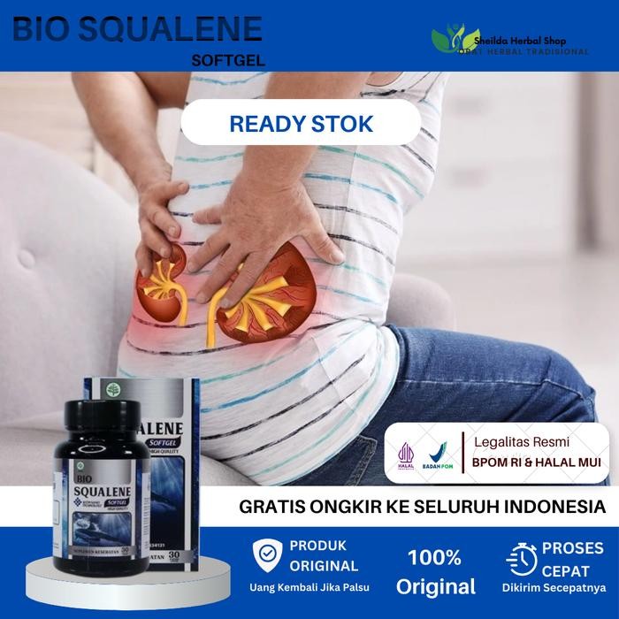 qja4- Bio Squalene Mengatasi Kreatinin Tinggi, Penurun Kadar Ureum Kreatinin, Ginjal Rusak,