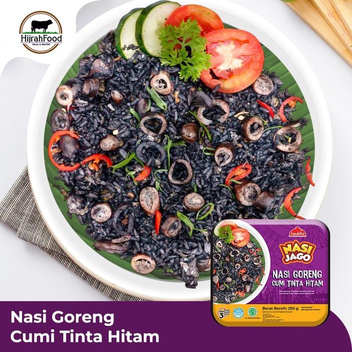 Eat,- Laukita Nasi Goreng Cumi Tinta Hitam Nasi Goreng Cumi Siap Saji