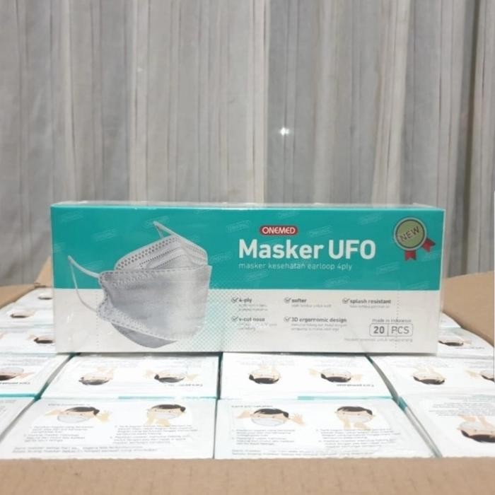 NewsBanget- Masker Ufo Onemed Cream/ Masker Medis Onemed Kf94 Ufo Soft Beige