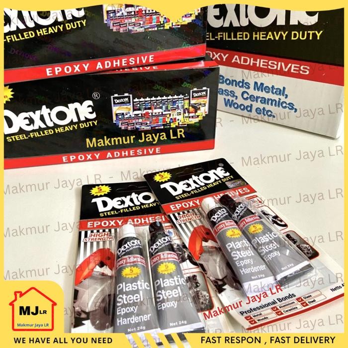BisaDiantar- Lem Besi Dextone Epoxy Adhesives 48 Gram Lem Serbaguna Dextone 5 Menit - Besar 48Gr