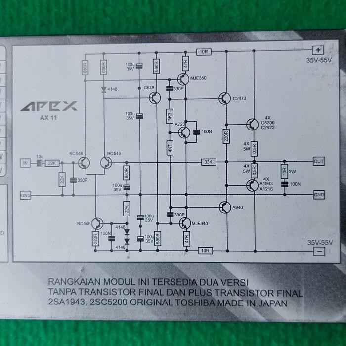 KIT PCB PLATINUM APEX AX11 MK3 STEREO POWER AMPLIFIER 500W SOUND BLAZER OPEN YIROSHI STEREO 4