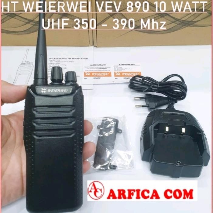 a8lq- Ht Weirwei Vev V890 Uhf 350 Mhz Original Garansi Resmi