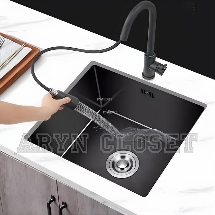Kitchen Sink Onan Undermount 50*40 Black