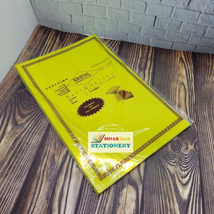 pzth- Plastik Jilid Mika Film 0.7 Mm Mica Warna Folio F4 King Aks Kristal