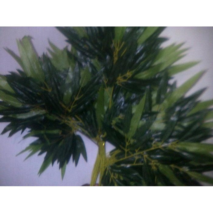 daun bambu bahan bunga hias/bunga plastik