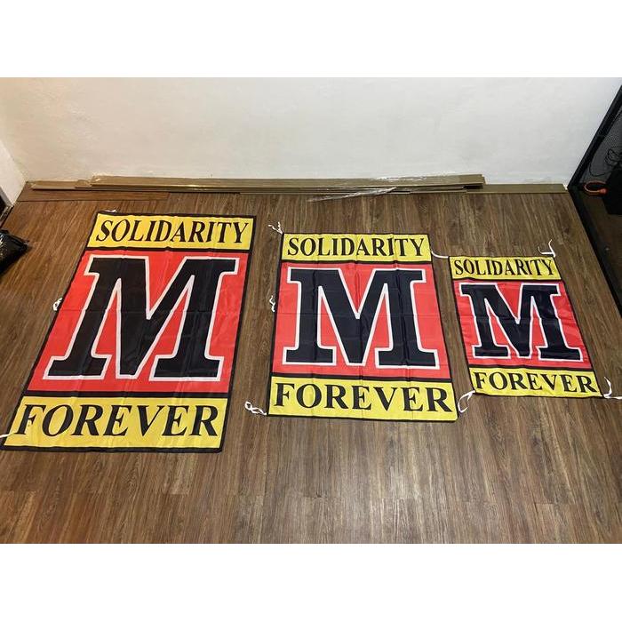 BENDERA SOLIDARITY M FOREVER / BENDERA M SOLVER KAIN