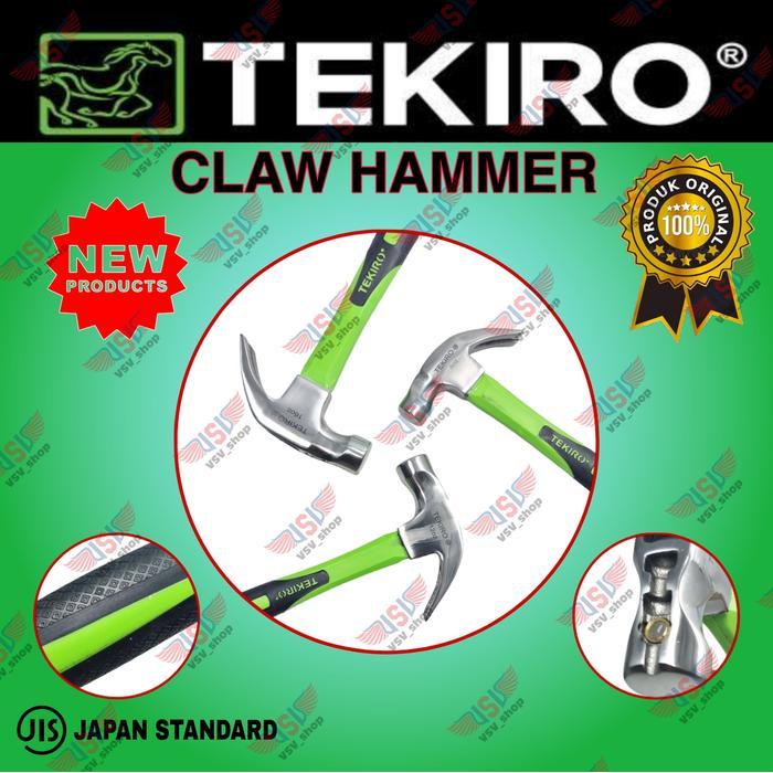 Terlaris Tekiro Palu Kambing 16 Oz Tekiro Claw Hammer 16 Oz / Palu Kambing 16Oz Tekiro / Bukaan Paku