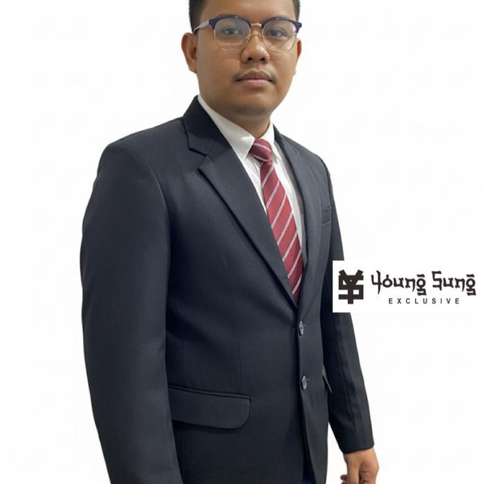 JAS FORMAL PRIA JAS WISUDA JAS PRIA SLIMFIT JAS RESMI JAS HITAM PRIA AKAD NIKAH ACARA RESMI
