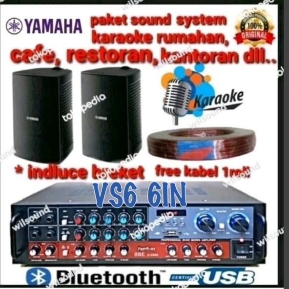 PAKET SOUND SYSTEM CAFE RESTORAN RUMAHAN YAMAHA VS6 ORIGINAL