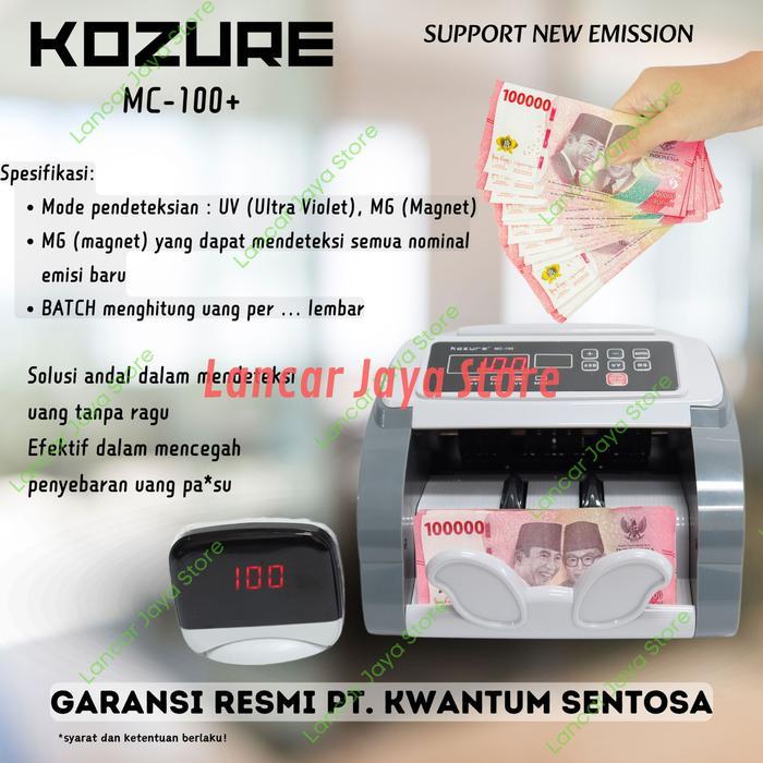 Terlaris Mesin Penghitung Uang Kozure MC-101+ Mesin Pendeteksi Uang Kozure Money Counter Kozure