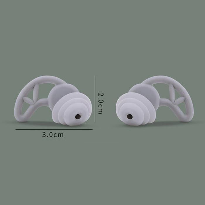 Earplugs 3 Layers Tidur Peredam Suara Nyaman/Soft Silicone Earplugs