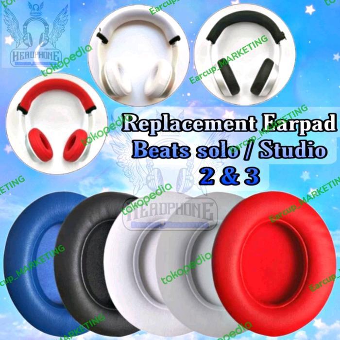 Premium Earcup Busa Beats Studio Solo 2 Headset / Earpad Beats Solo Studio 3 Original