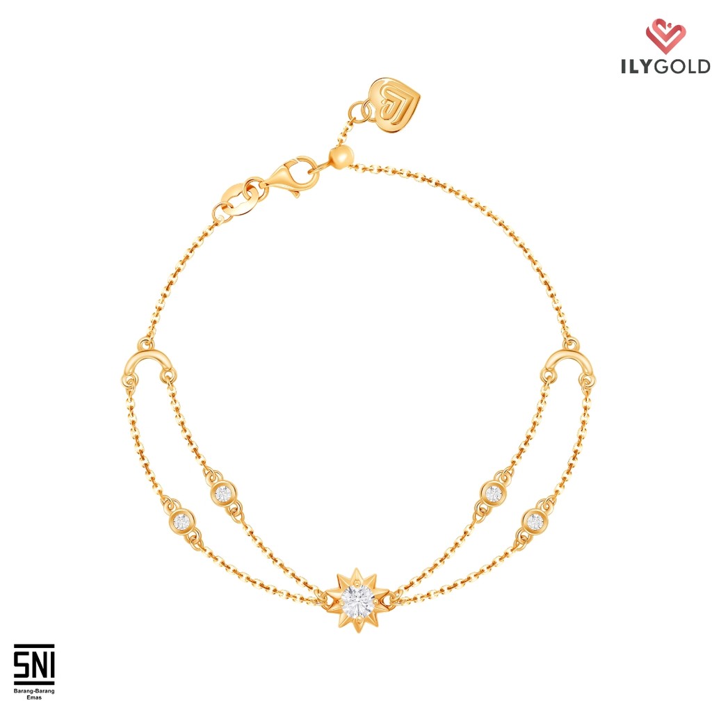 Gelang Emas Bromo Ethereal Sun - Bracelet Gold 9K - ILY GOLD
