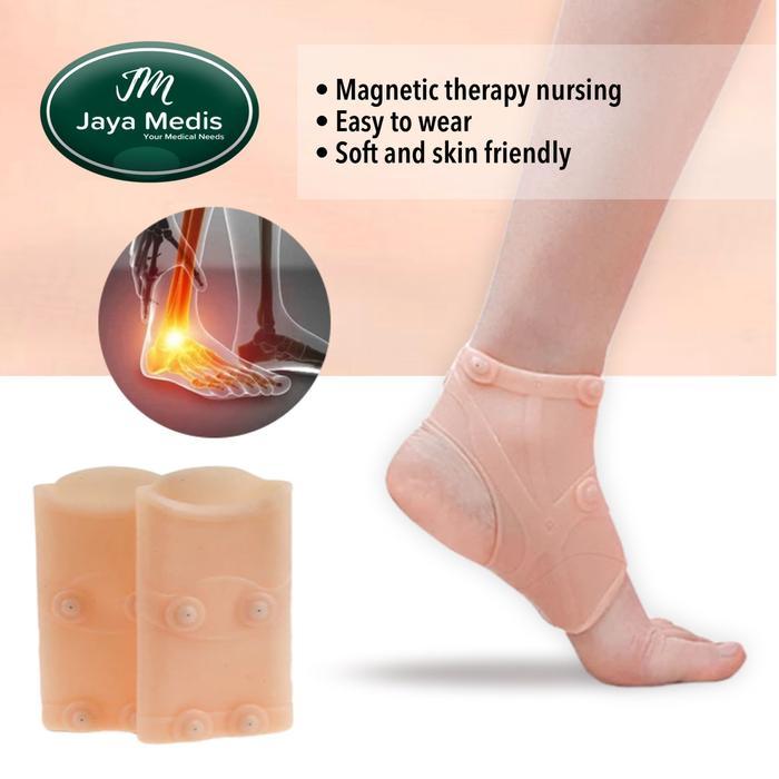 Pelindung Tumit Silikon Magnetic Terapi