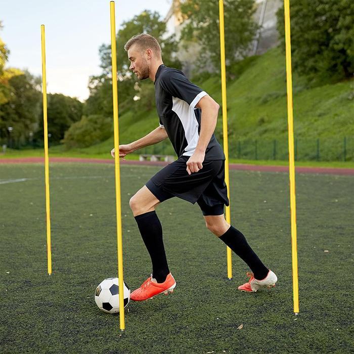Agility Spike Pole Spring Sepakbola Latihan Keakuratan Dan Kelincahan